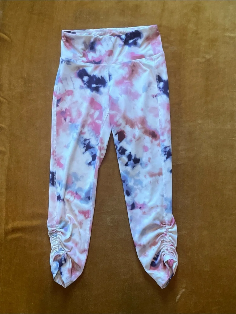 Old Navy Active Leggings Lot 5 Girls sz 8 Medium Black Camo White Back to School